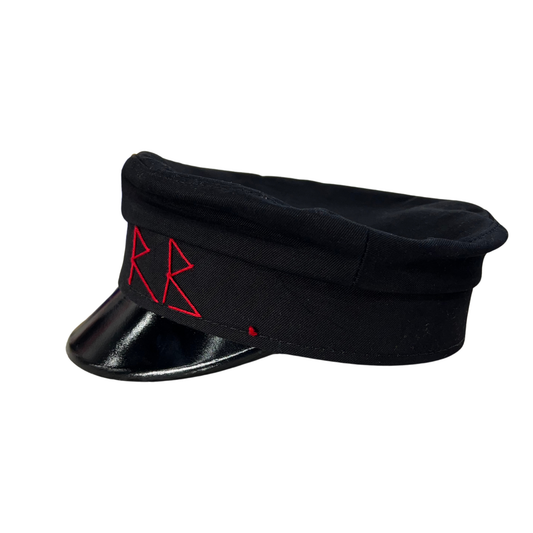 Ruslan Baginskiy hat Originally Baker Boy Hat Black And Red