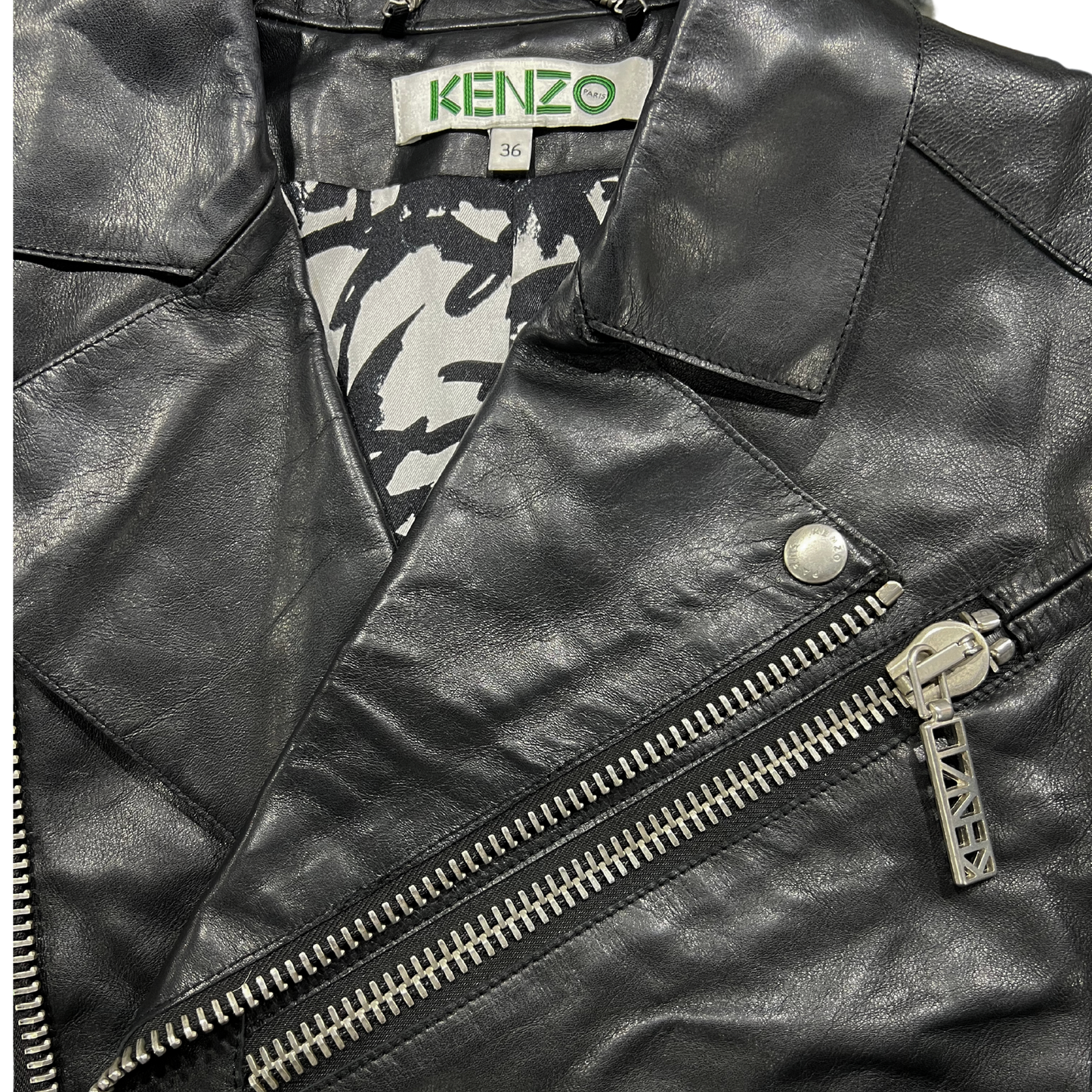 Kenzo Leather Biker Jacket