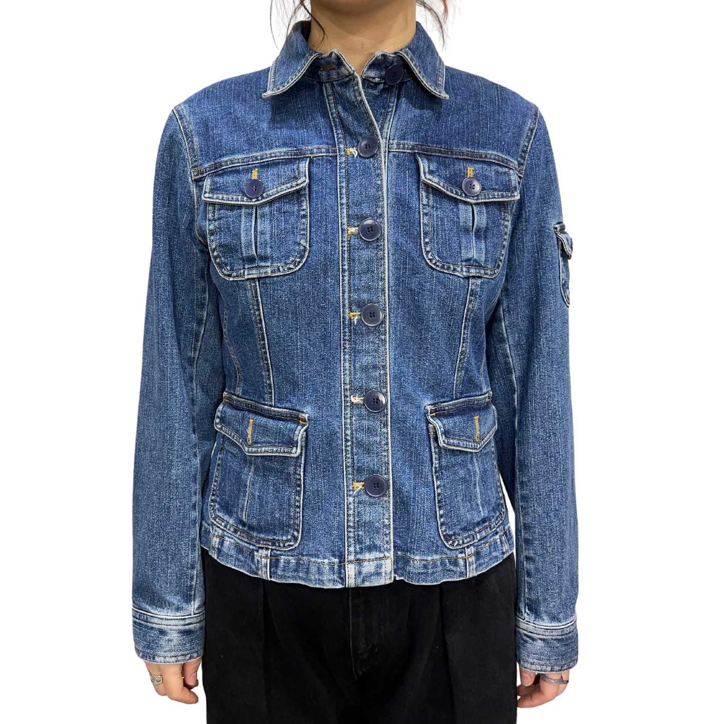 Vintage Jones New York Sport Stretch Denim Jacket