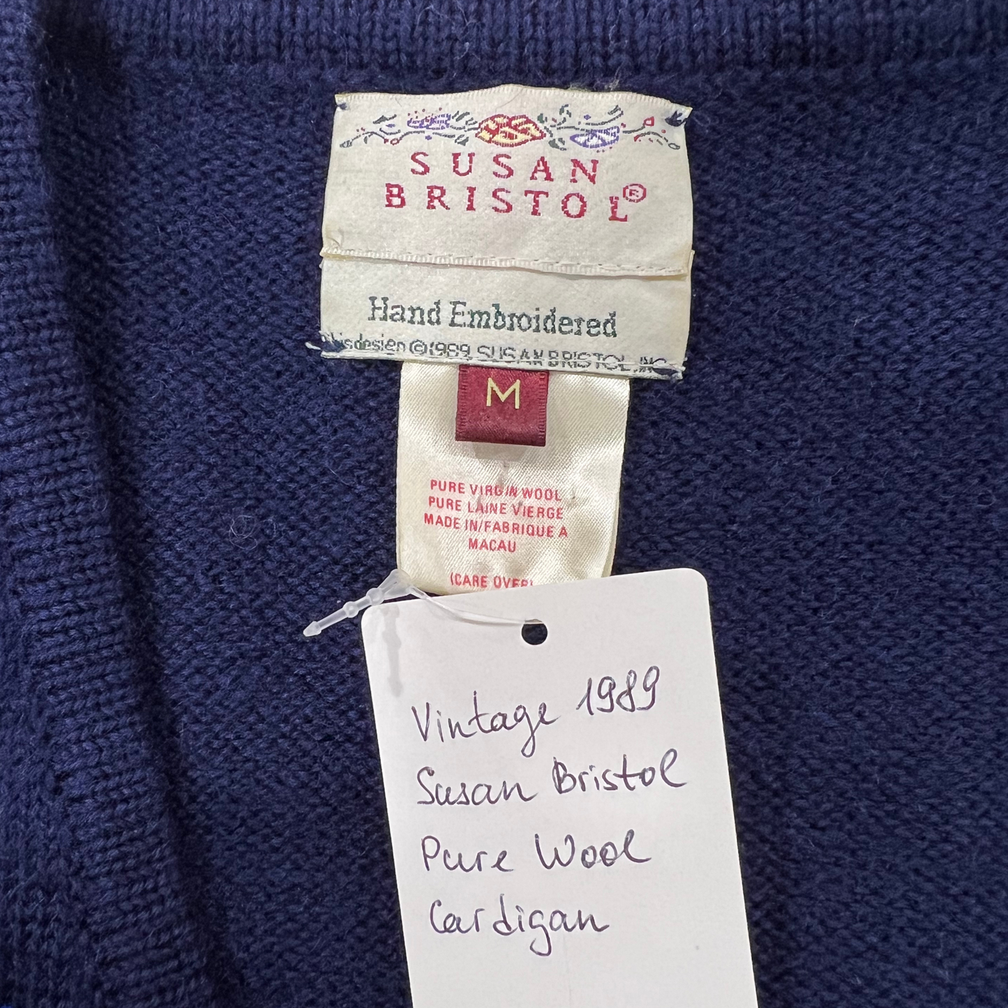 Susan Bristol Hand-Embroidered Cardigan*