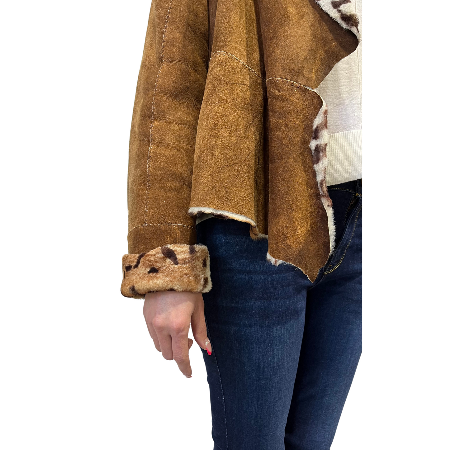 Shearling Brown Women's Italian DIBI Jacket